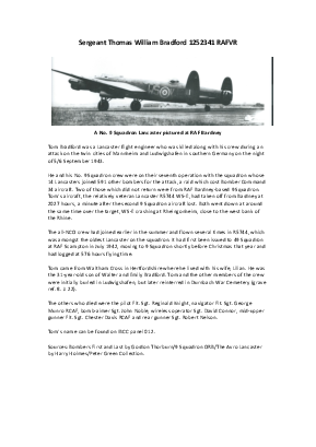 A preview of a PDF biography for Bradford, Thomas William